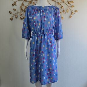 Vintage Confetti Midi Dress Size Medium